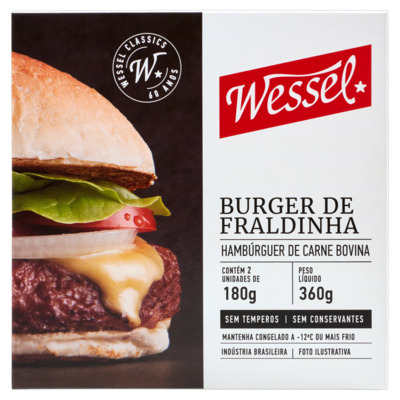 Hamburg.fraldinha Wessel 360g S/tempero