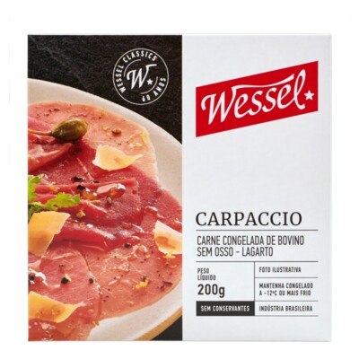 Carpaccio Fresh Frozen Wessel 200g