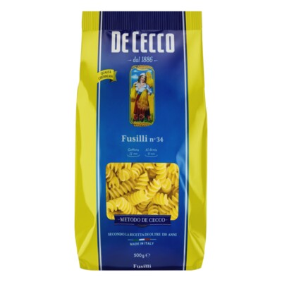 Macarrao de Cecco 500g Fusilli