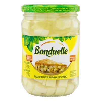 Palmito Pupunha Bonduelle 520g Picado