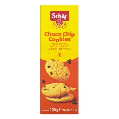 Cookies Choco Chip Schar 100g Gotas de Choco.