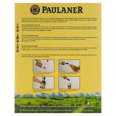 Kit 2 Cerv. +1 Copo Paulaner 500ml Vd