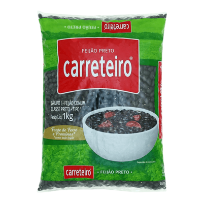 Feijao Preto Carreteiro 1kg Tipo 1