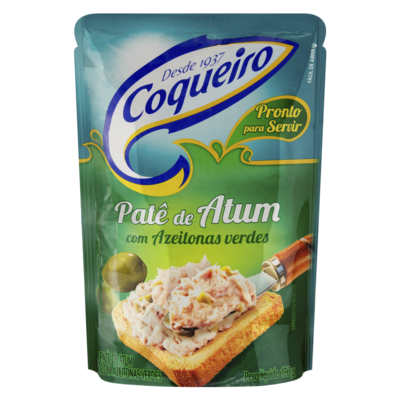Pate de Atum Coqueiro 170g Azeitona Verde
