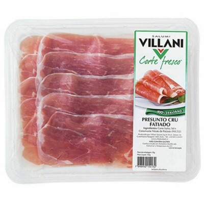 Presunto Cru Villani 100g Fatiado