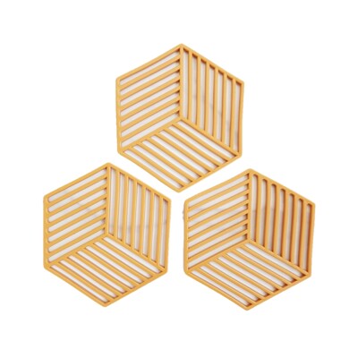 Conj.3 Descansos P/panela Un Mostarda