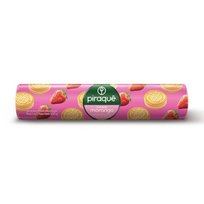 Biscoito Rech.piraque 160g Morango