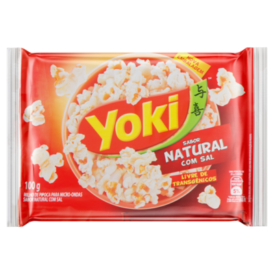 Milho Pipoca P/microo.yoki 100g Natural C/sal