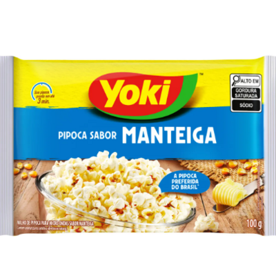 Milho Pipoca P/microo.yoki 100g Manteiga