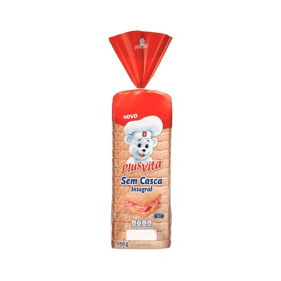 Pao de Forma S/casca Plusvita 450g Integral