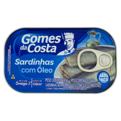 Sardinha Gomes da Costa 125g Oleo