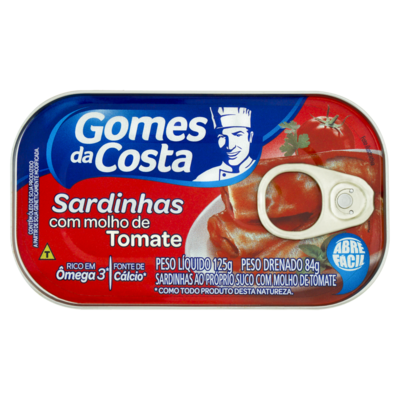 Sardinha Gomes da Costa 125g Tomate