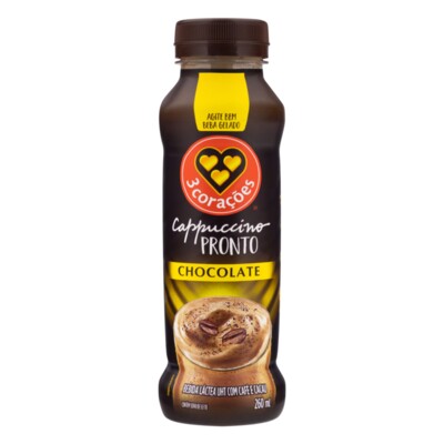 Cappuccino 3 Coracoes 260ml Chocolate