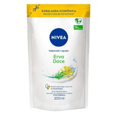 Sabonete Liq.nivea 200ml Ref.erva Doce