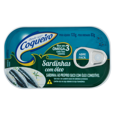 Sardinha Coqueiro 125g Oleo