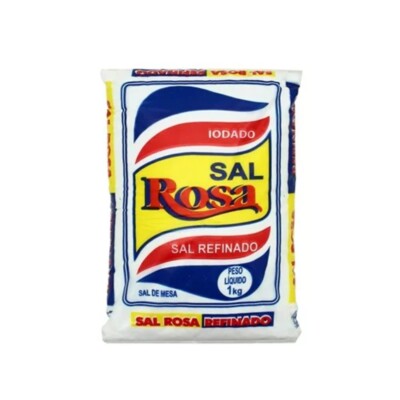 Sal Refinado Rosa 1kg