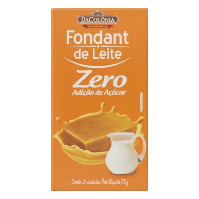Fondant de Leite Dacolonia 75g Zero Acucar