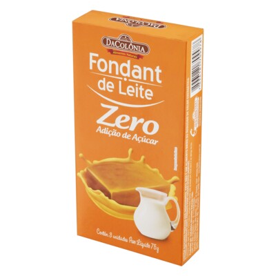 Fondant de Leite Dacolonia 75g Zero Acucar