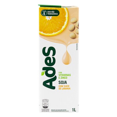 Bebida de Soja Ades 1l Laranja