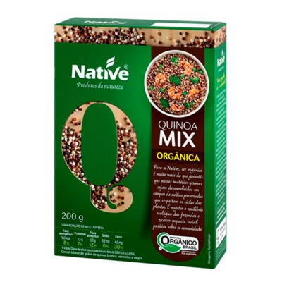 Mix Grao Quinoa Organ.native 200g Branco/vermelho