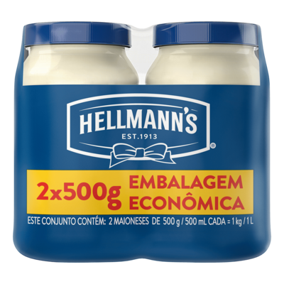 Maionese Hellmanns 500g 2pack Regular