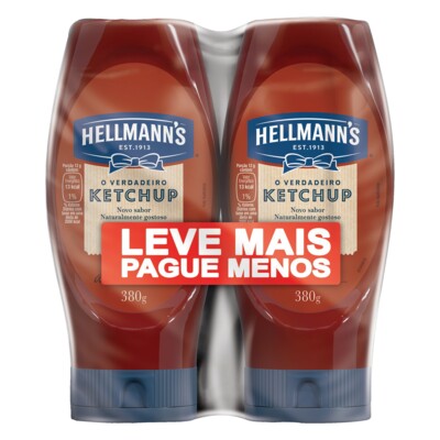 Ketchup Hellmanns 380g 2pack 50% Desconto