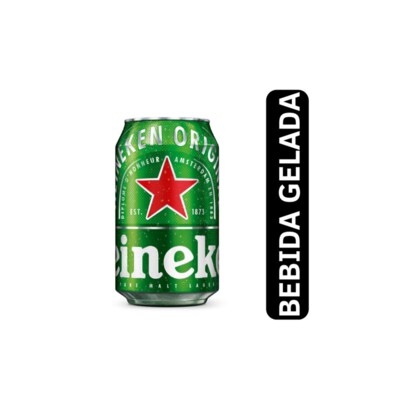 Cerveja Heineken 350ml Gelado Lata