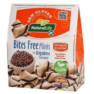 Bits Free Minis Nat.life 70g S/gl.brigadeiro