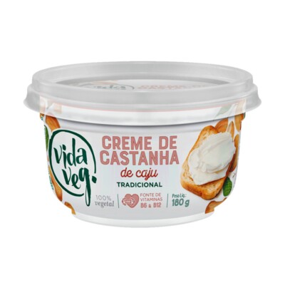 Creme de Cast.de Caju Vida Veg 180g Tradicional