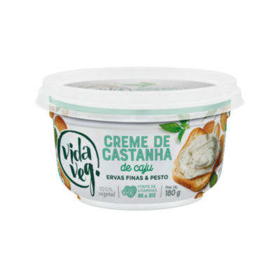 Creme de Cast.de Caju Vida Veg 180g Erv.fin.c/pest