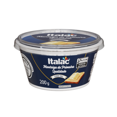 Manteiga C/sal Italac 200g Pote