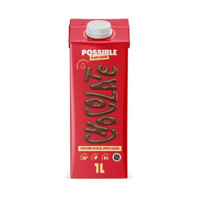 Bebida Castanha Possible 1l Cacau/chocolate