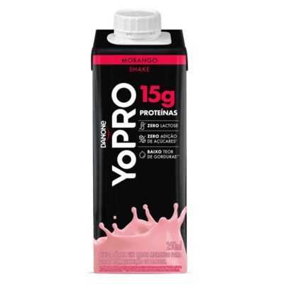 Bebida Lact.uht Yopro Danone 250ml 15g Prot.morang