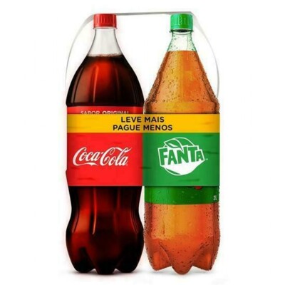 Refrigerante Pack 2l 1 Coca Cola + 1 Fanta Guara