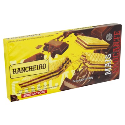 Biscoito Wafer Rancheiro 78g Chocolate