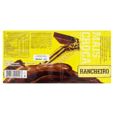 Biscoito Wafer Rancheiro 78g Chocolate