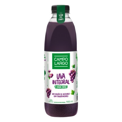 Suco Integral Campo Largo 900ml Uva