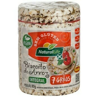 Biscoito de Arroz Nat.life 80g 7 Graos