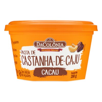 Pasta Cast.de Caju Dacolonia 200g Cacau
