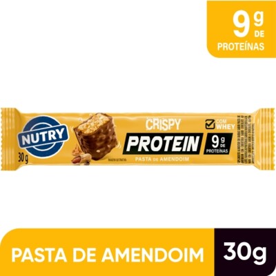 Barra Proteica Nutry Crispy 30g Past.amendoin