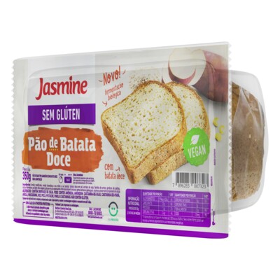 Pao Fat.s/glut.jasmine 350g C/bat.doce