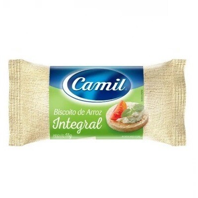 Biscoito de Arroz Camil 18g Unidose