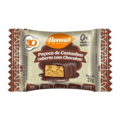 Pacoca Flormel 20g Castanha/choco.