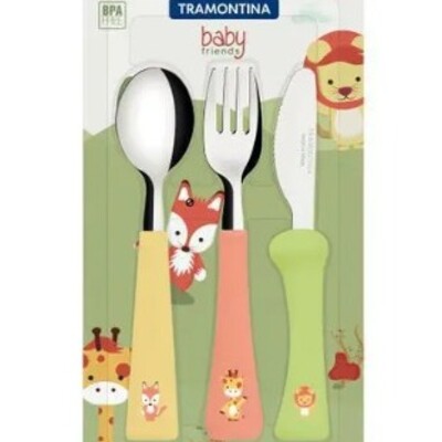 Jg.talheres Inox Tramontina 3p P/crianca