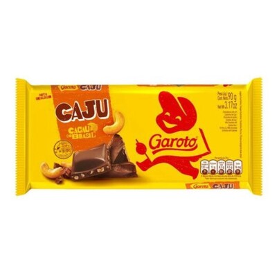 Chocolate Garoto 80g Castanh.de Caju