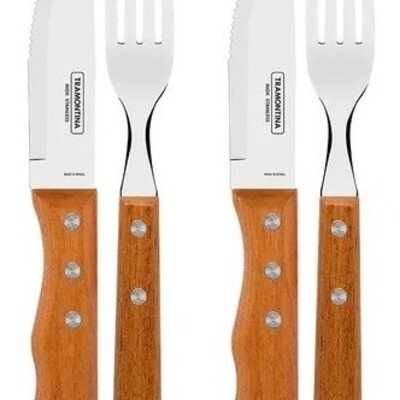 Jg.churras.inox Tramontina 4pcs Dynamic