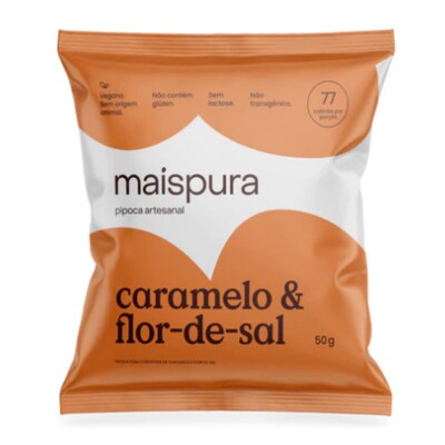 Pipoca Artes.mais Pura 50g Caram/flor Sal