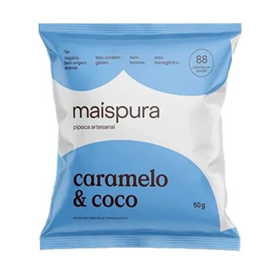 Pipoca Artes.mais Pura 50g Caramelo/coco