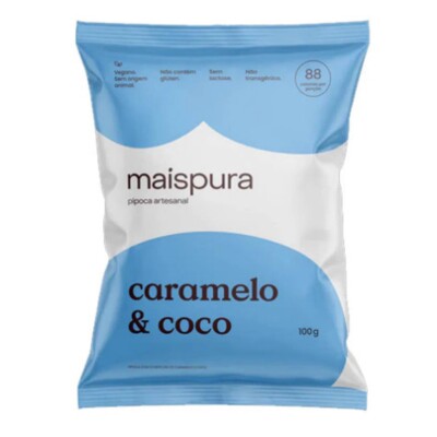 Pipoca Artes.mais Pura 100g Caramelo/coco