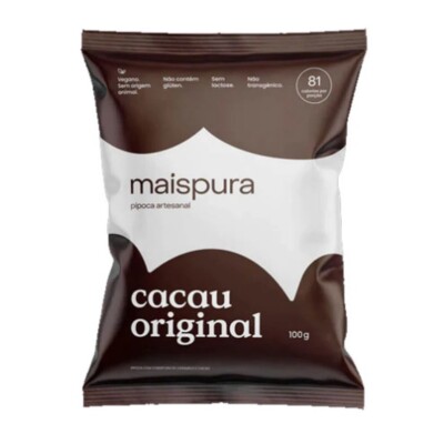 Pipoca Artes.mais Pura 100g Cacau Original